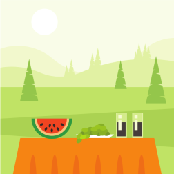 Picnic in the forest