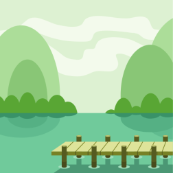Pier on the lake