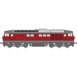 Red locomotive