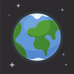 Planet Earth seen from space