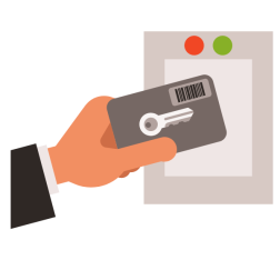 Plastic card key