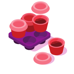 Plastic coffee cups