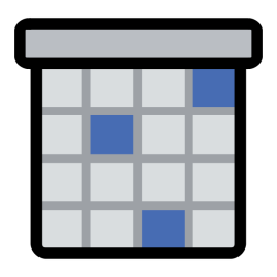 Schedule vector image