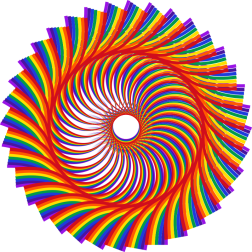 Spiral geometric design element