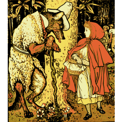 Little Red Riding Hood and Wolf