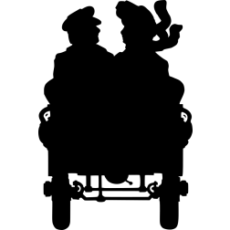 Retro automobile silhouette