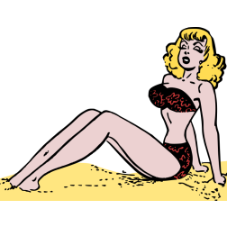 Retro bikini pin-up