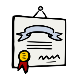 Cartoon diploma