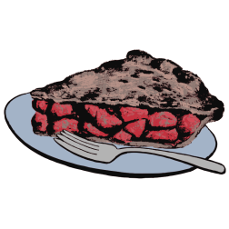 Retro fruit pie