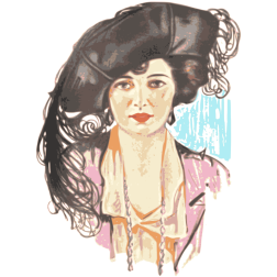 Vintage woman's face