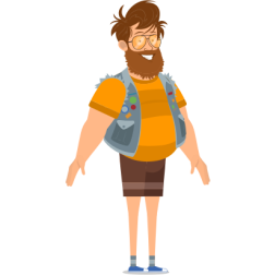 Bearded guy character (#7)