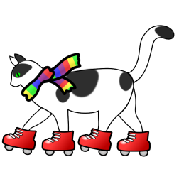 Roller Skating Cat