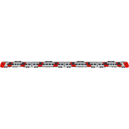 Red and gray train
