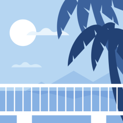 Tropical ocean landscape