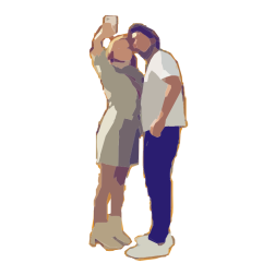 Selfie couple