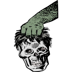 Human Skull in Hand