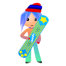 Snowboarder Guy Cartoon Illustration