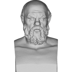 Socrates Bust 3D statue