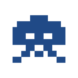 Space invaders pixel art icon vector image