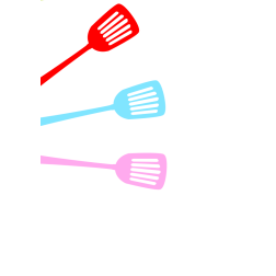 Colorful spatulas