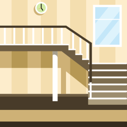 Stairs in the house