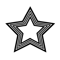 Concentric Outline Star Icon