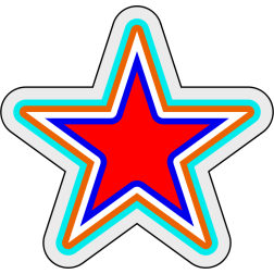 Retro disco star