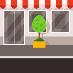 Storefront on the street