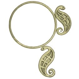 Decorative frame with snakes