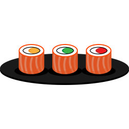 Sushi plate