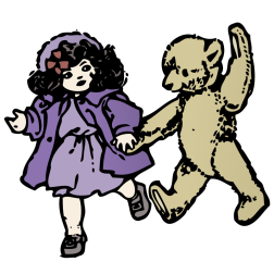 Teddy bear and doll-1647984094