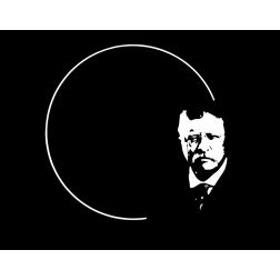 Theodore Roosevelt with a circle