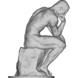 The Thinker 3D statue