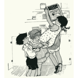 Three kids in the kitchen