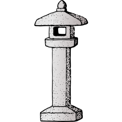 Asian stone lantern