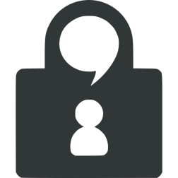 Talking logo icon