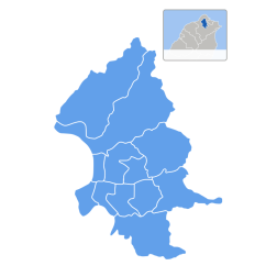 Taipei outline map