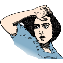 Troubled lady