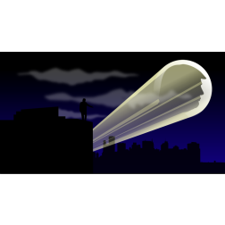 Signal in night sky