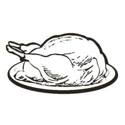 Turkey on platter-1641857504