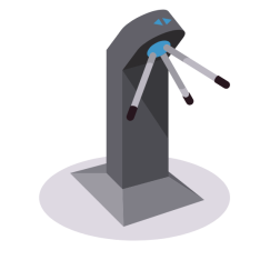 Turnstile device 3D