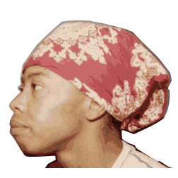Unknown woman head