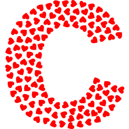 Valentine Alphabet Font C