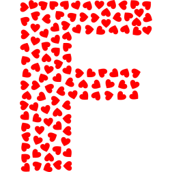 Valentin Alphabet Font F