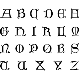 Vintage English alphabet-1647119923