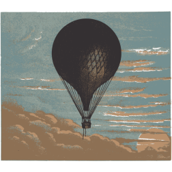 Vintage hot air balloon