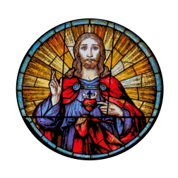 Stained glass Jesus