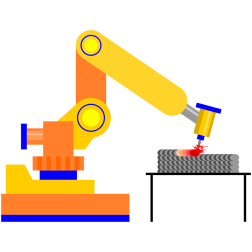 Industrial welding robot