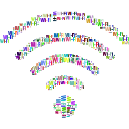 Colored Wi-Fi signal