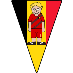Pennant Soccer player Belgium 2021